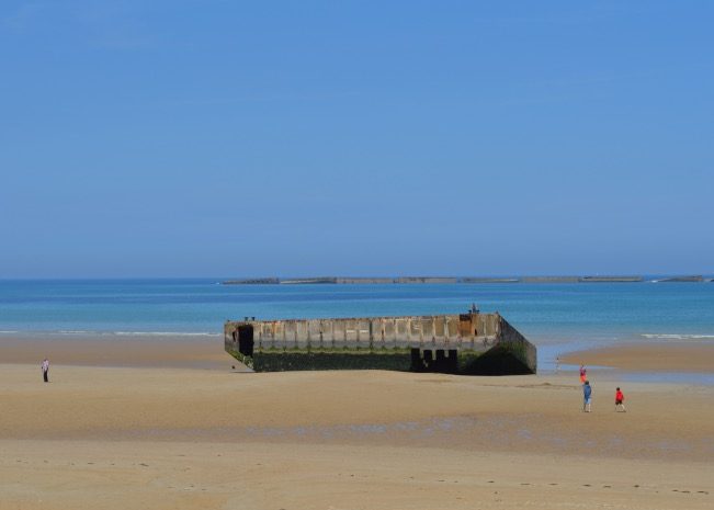 Arromanches and the Mulberry Harbour remains