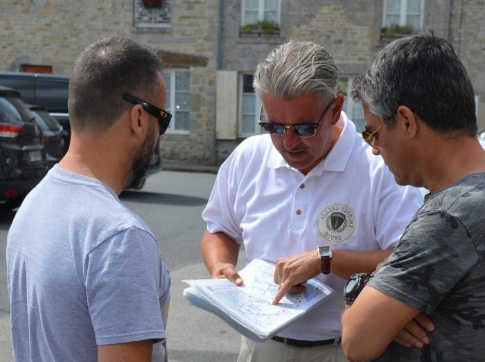 Mike guiding a private tailor-made tour in Normandy